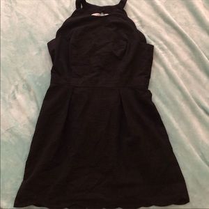 Lauren James black scalloped dress